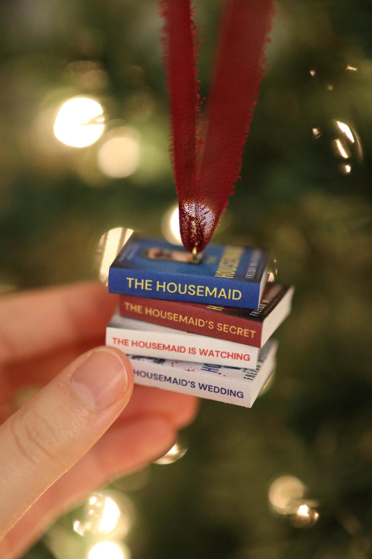 The Housemaid Mini Book Stack Ornament