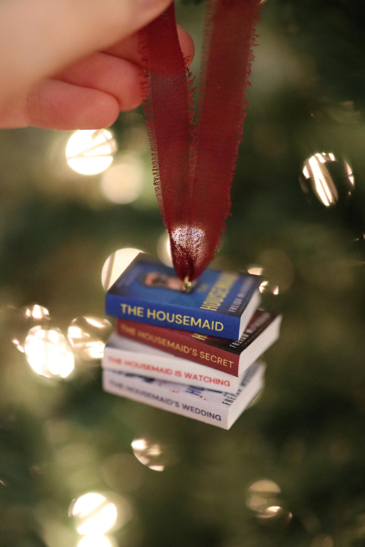 The Housemaid Mini Book Stack Ornament