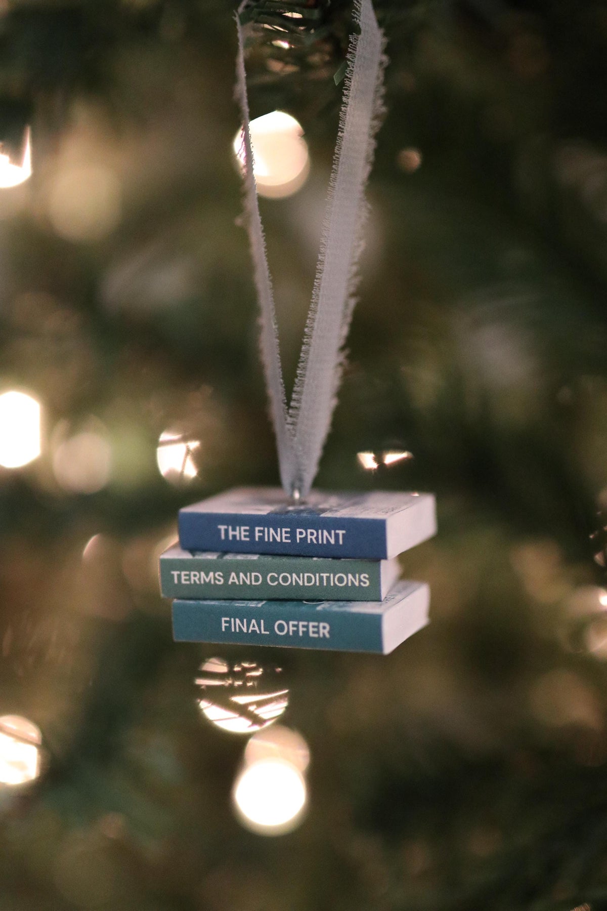 Dreamland Billionaires Mini Book Stack Ornament