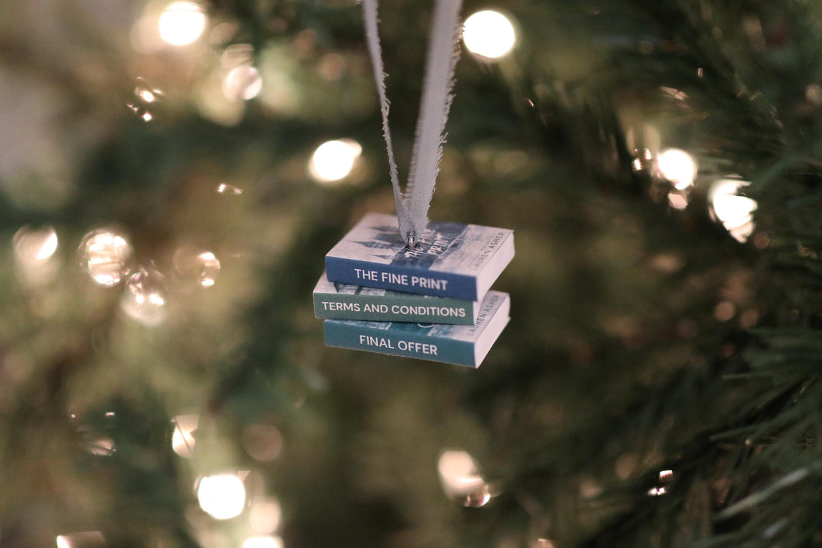 Dreamland Billionaires Mini Book Stack Ornament