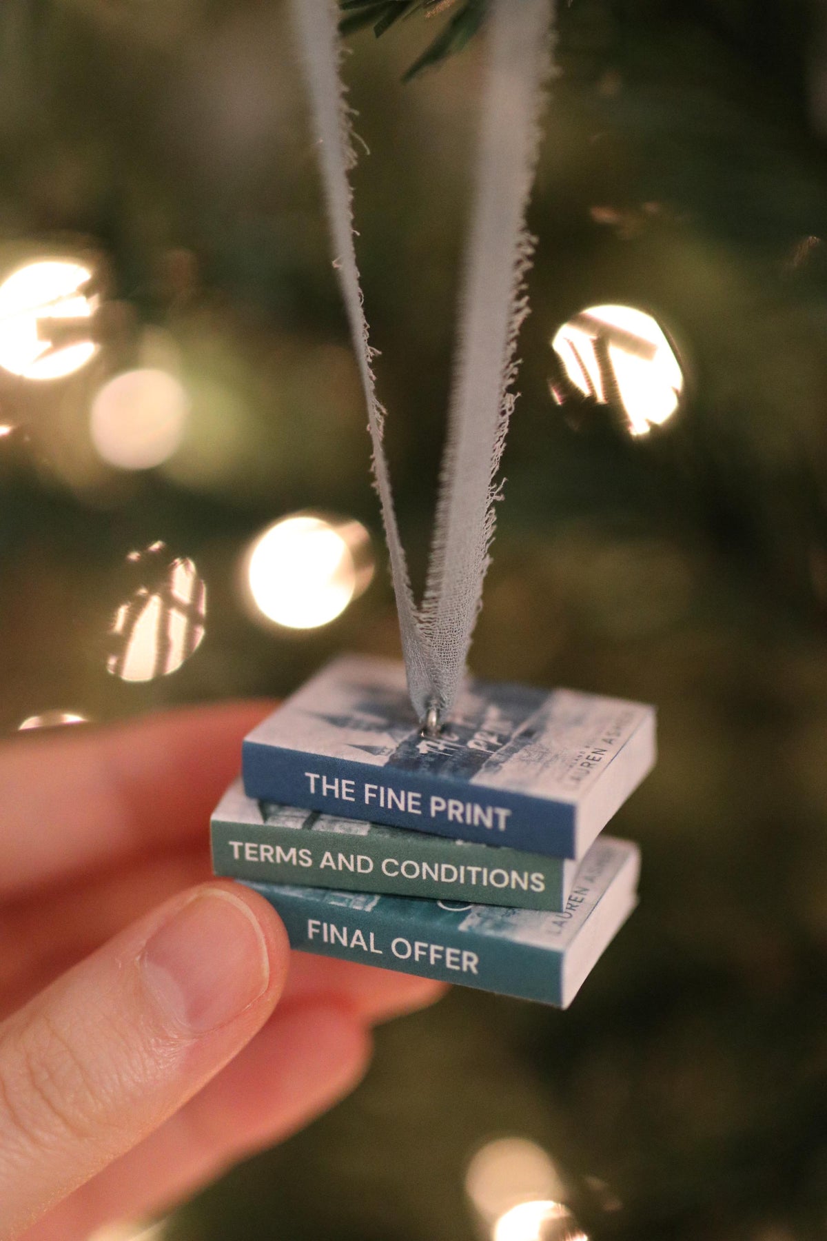 Dreamland Billionaires Mini Book Stack Ornament