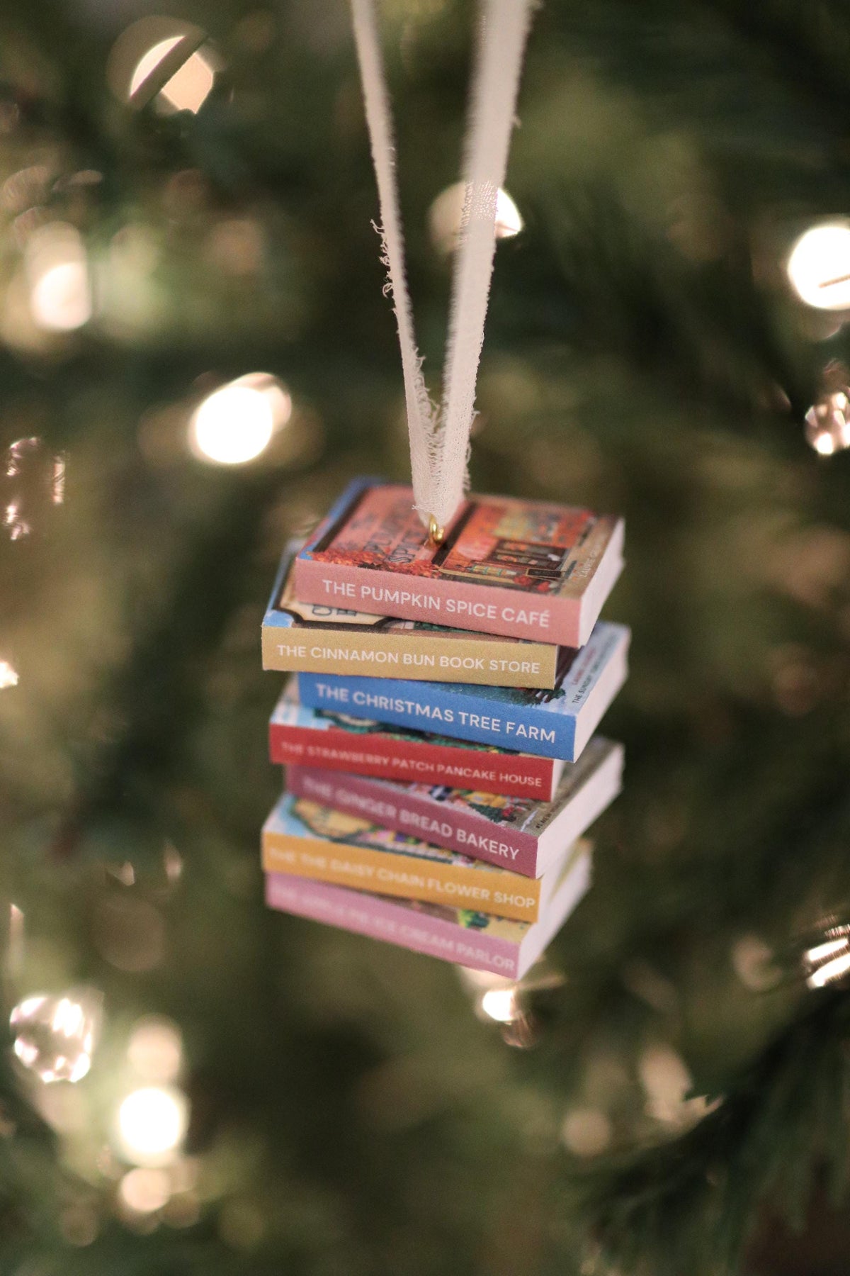 Dream Harbor Mini Book Stack Ornament