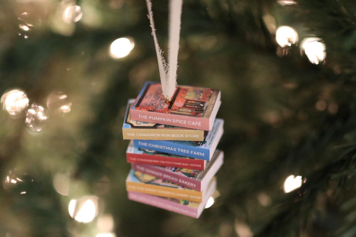 Dream Harbor Mini Book Stack Ornament