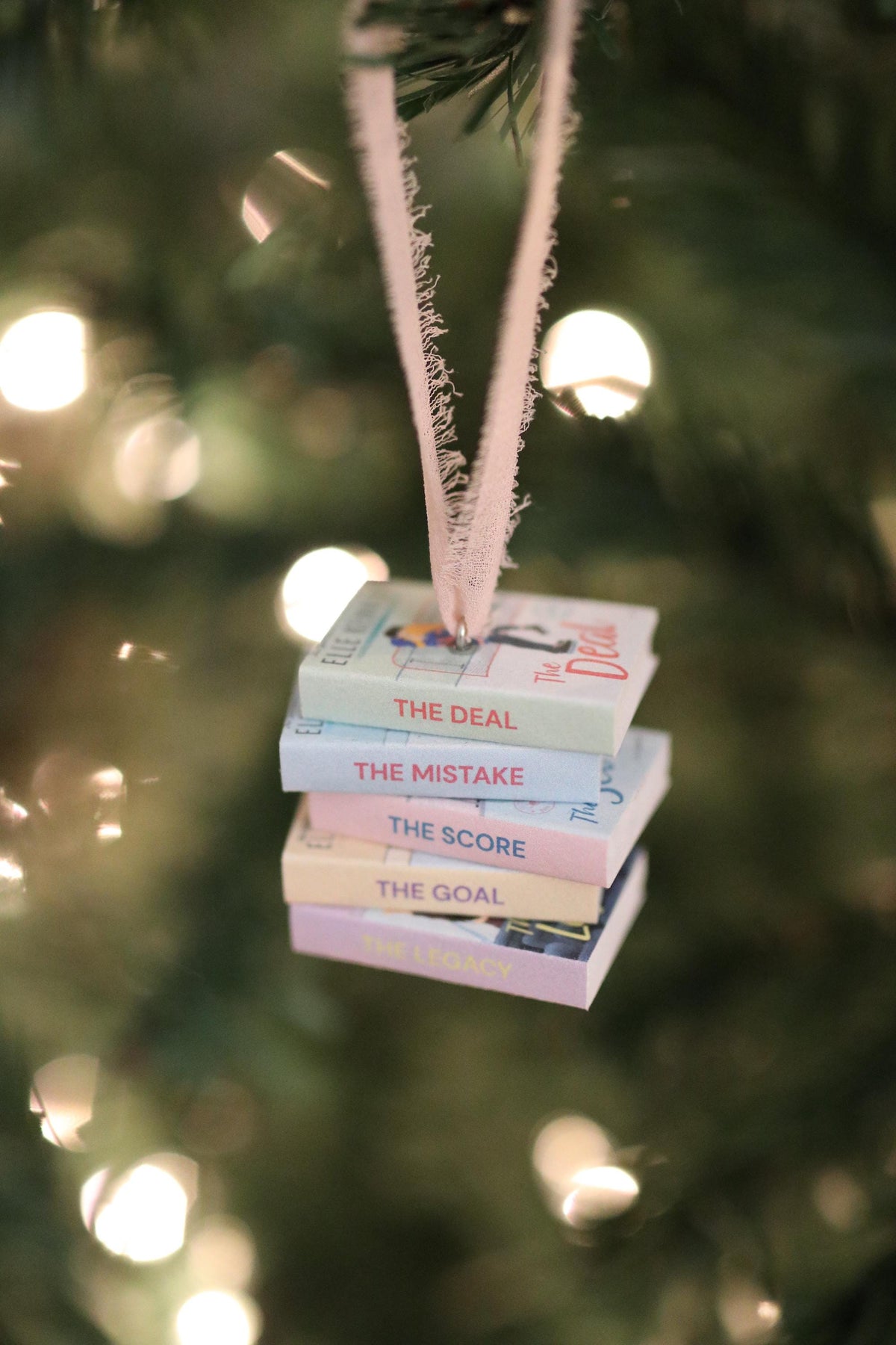 Off-Campus Mini Book Stack Ornament