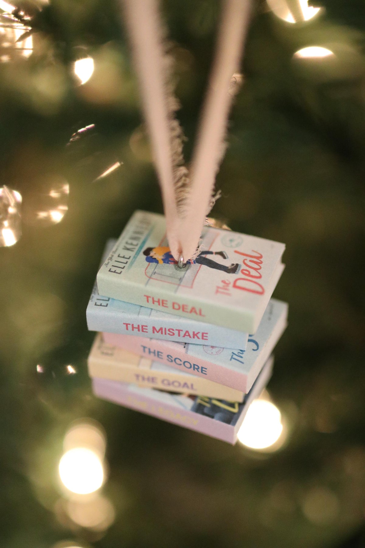 Off-Campus Mini Book Stack Ornament