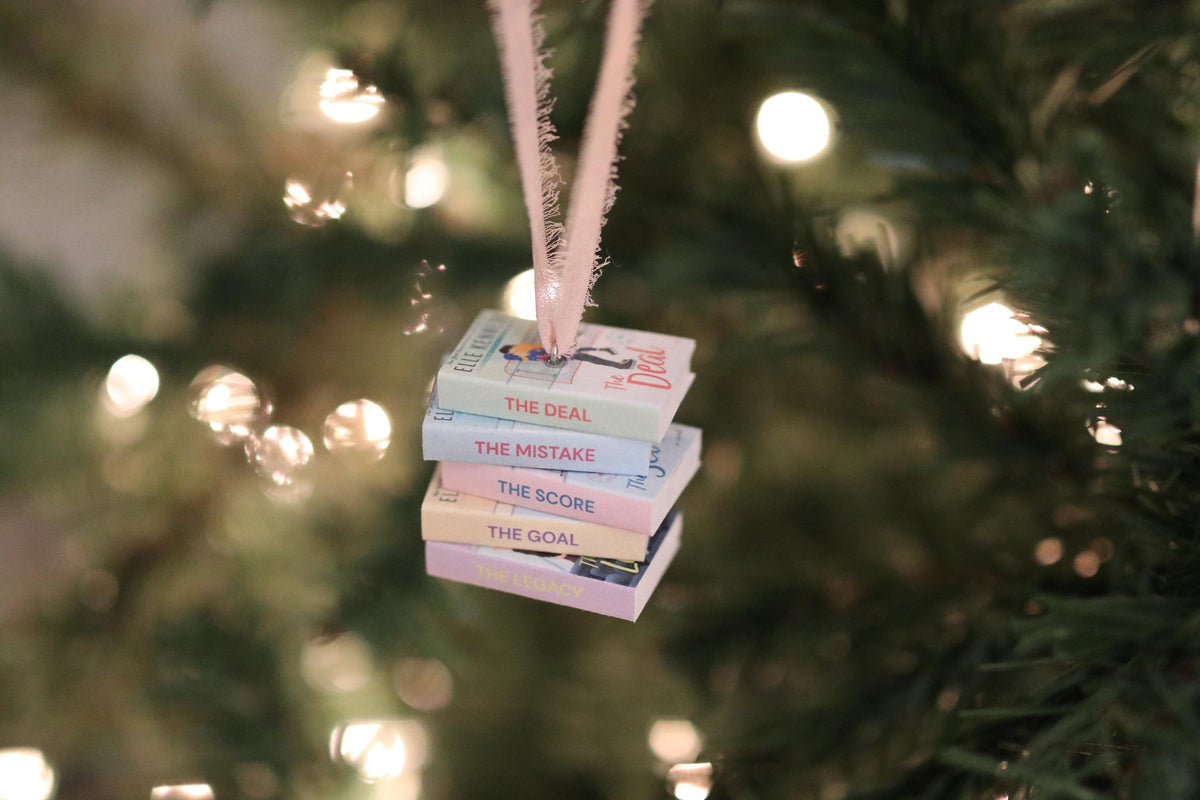 Off-Campus Mini Book Stack Ornament