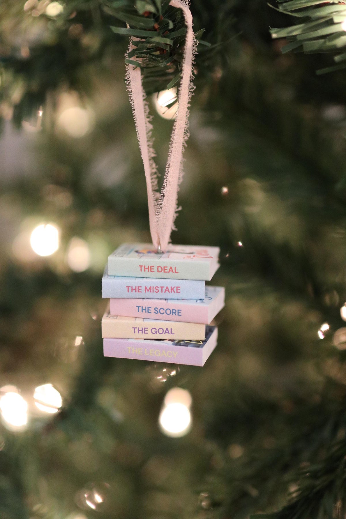 Off-Campus Mini Book Stack Ornament