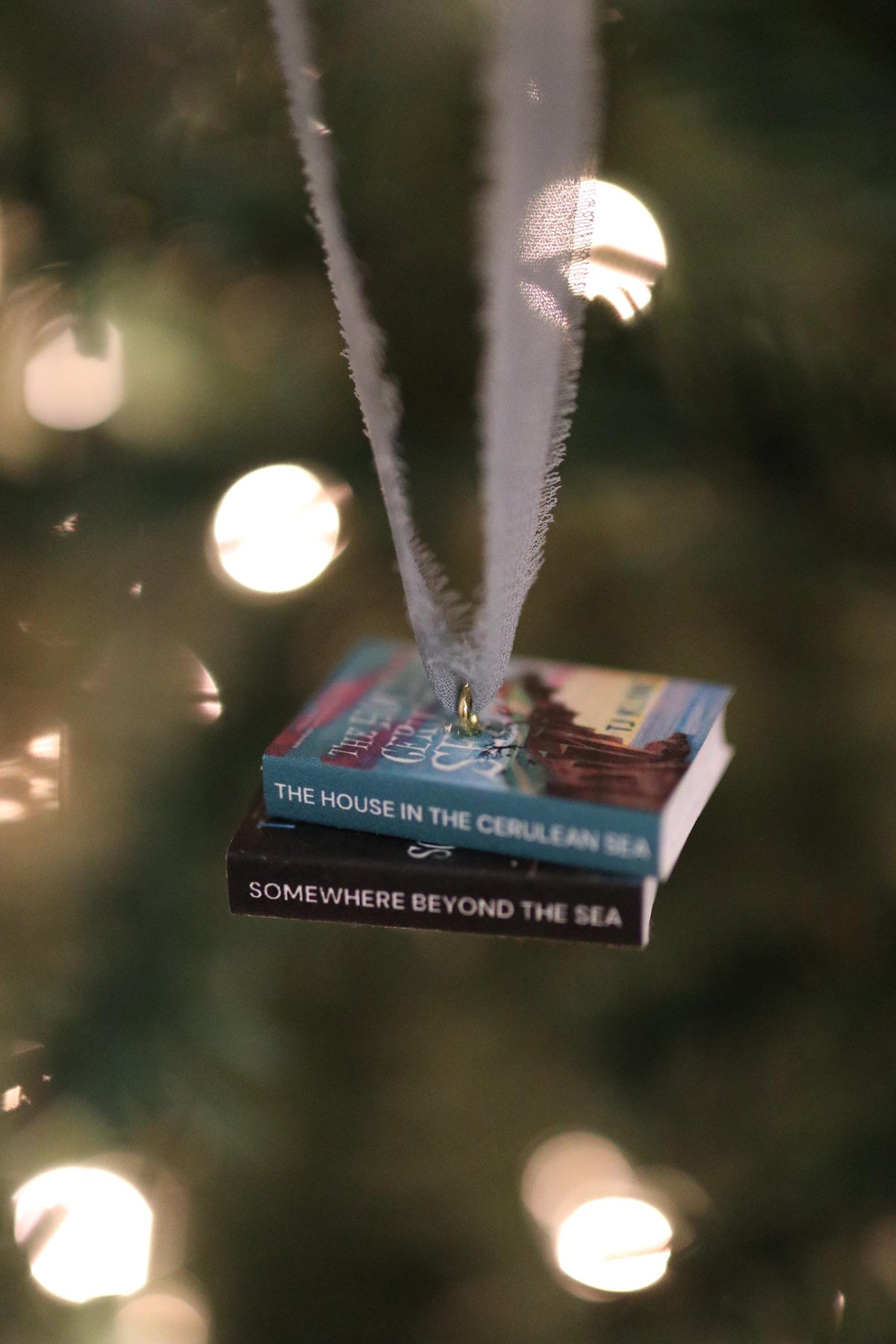 The House of the Cerulean Sea Mini Book Stack Ornament