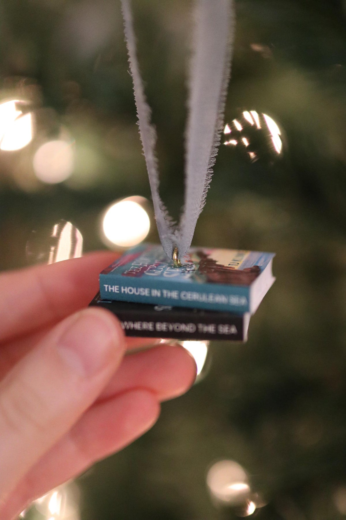 The House of the Cerulean Sea Mini Book Stack Ornament