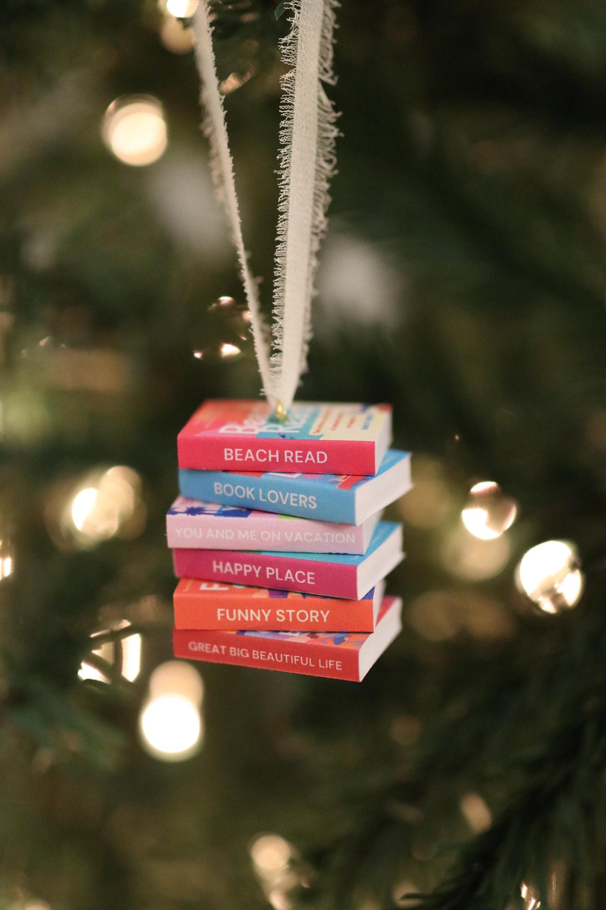 Emily Henry Mini Book Stack Ornament