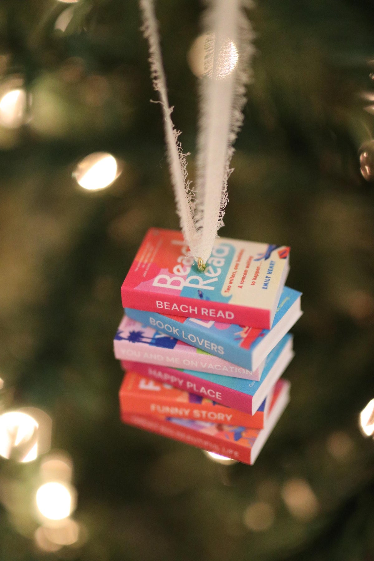 Emily Henry Mini Book Stack Ornament