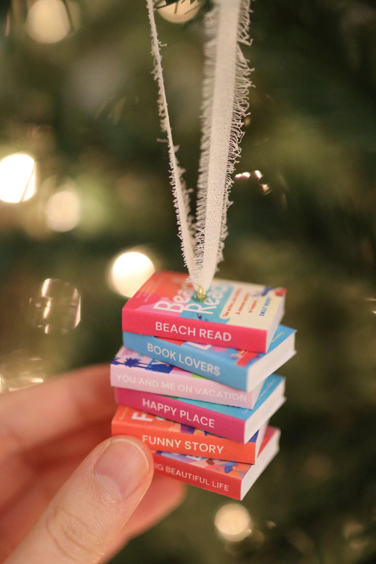 Emily Henry Mini Book Stack Ornament