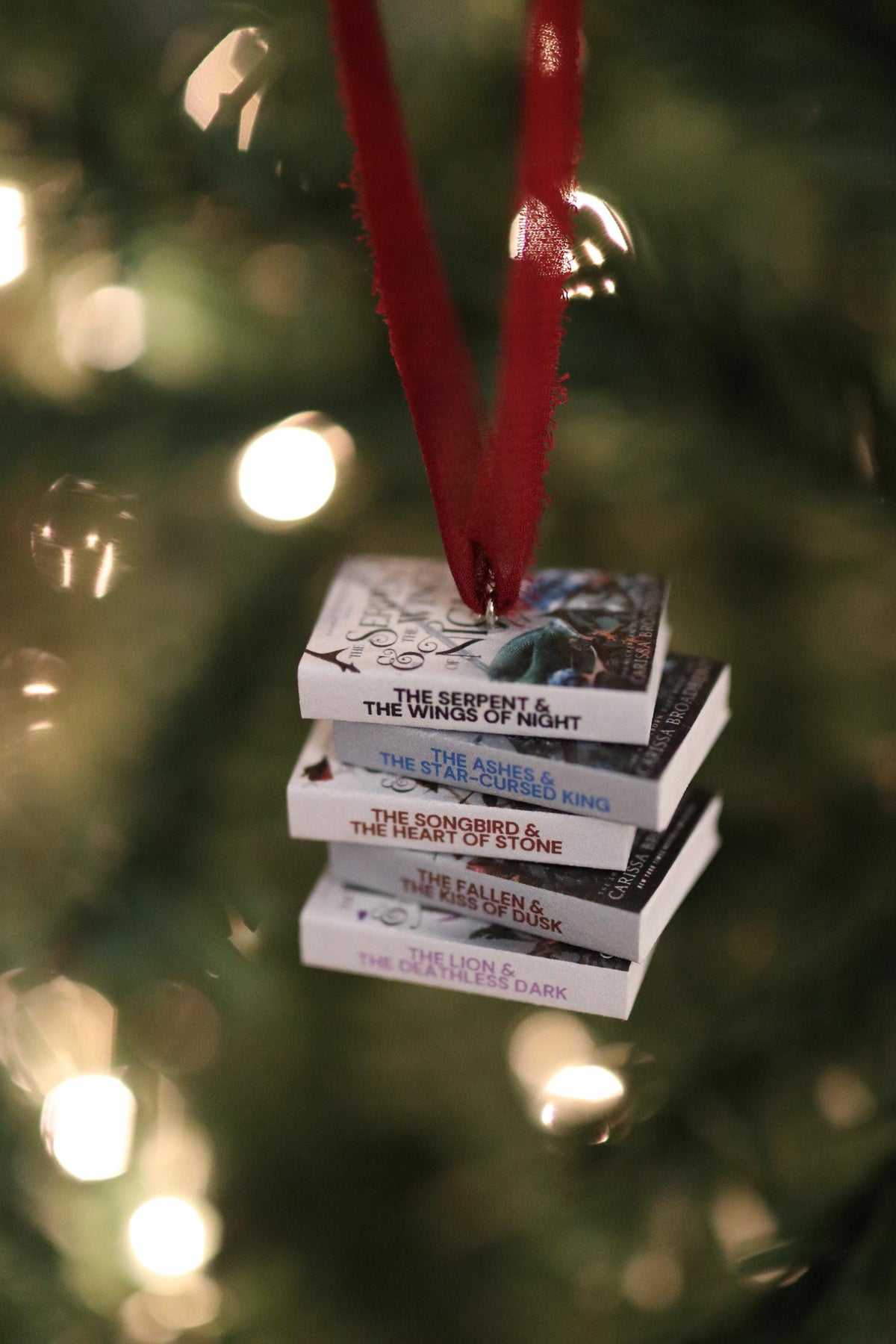The Serpent and the Wings of Night Mini Book Stack Ornament