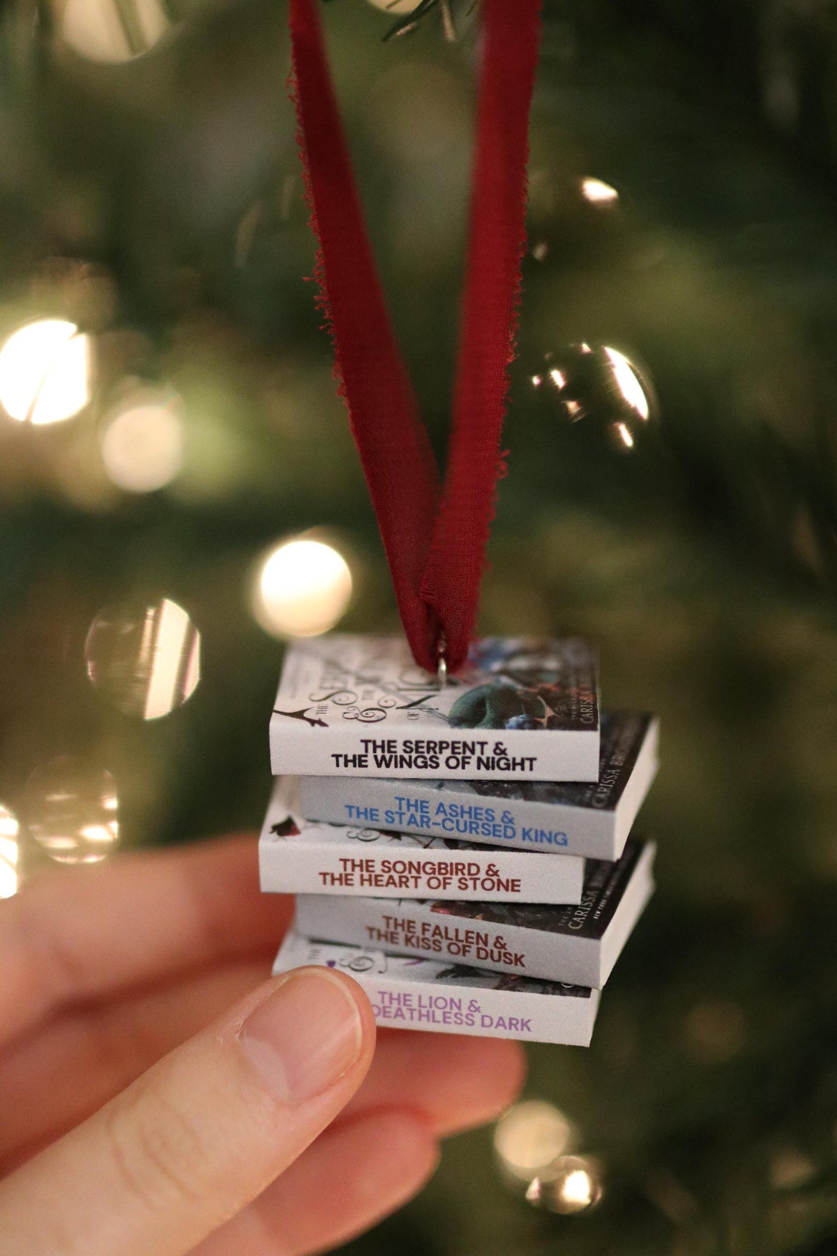 The Serpent and the Wings of Night Mini Book Stack Ornament