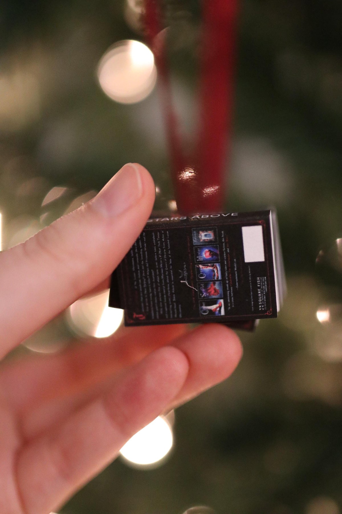 Cinder Mini Book Stack Ornament