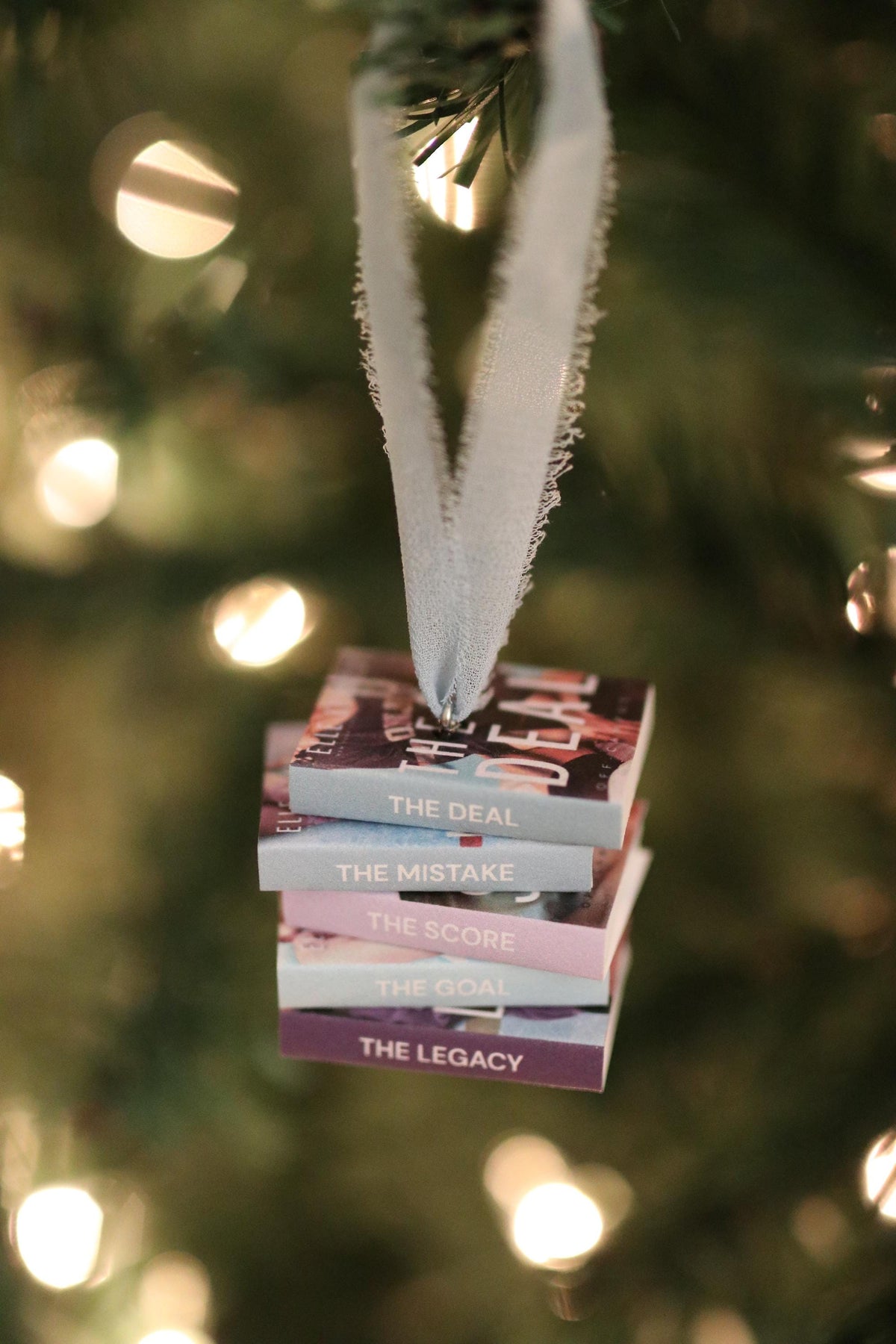 Off-Campus Mini Book Stack Ornament