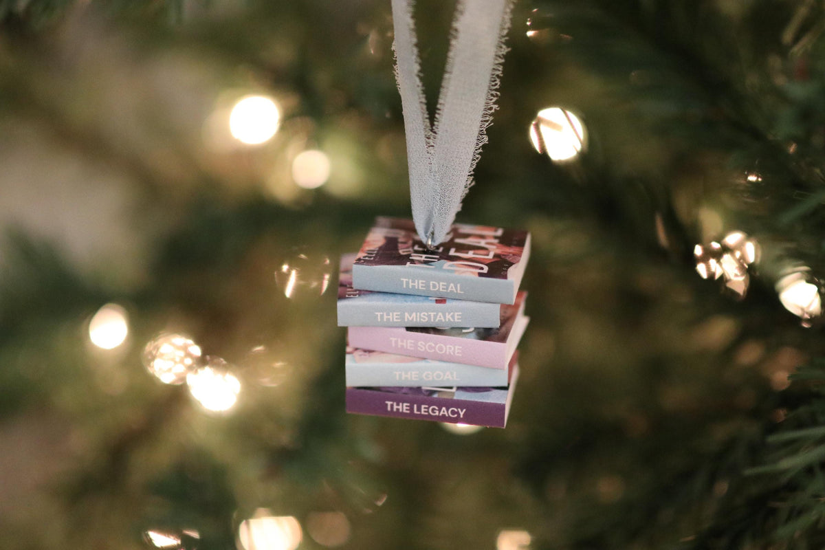 Off-Campus Mini Book Stack Ornament
