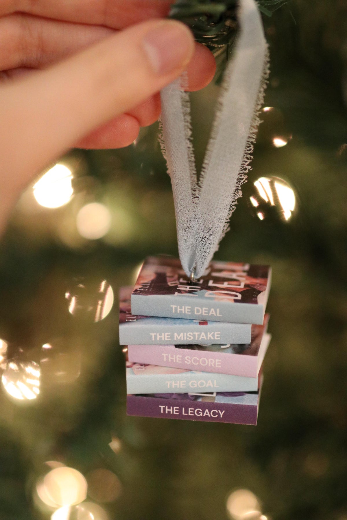 Off-Campus Mini Book Stack Ornament