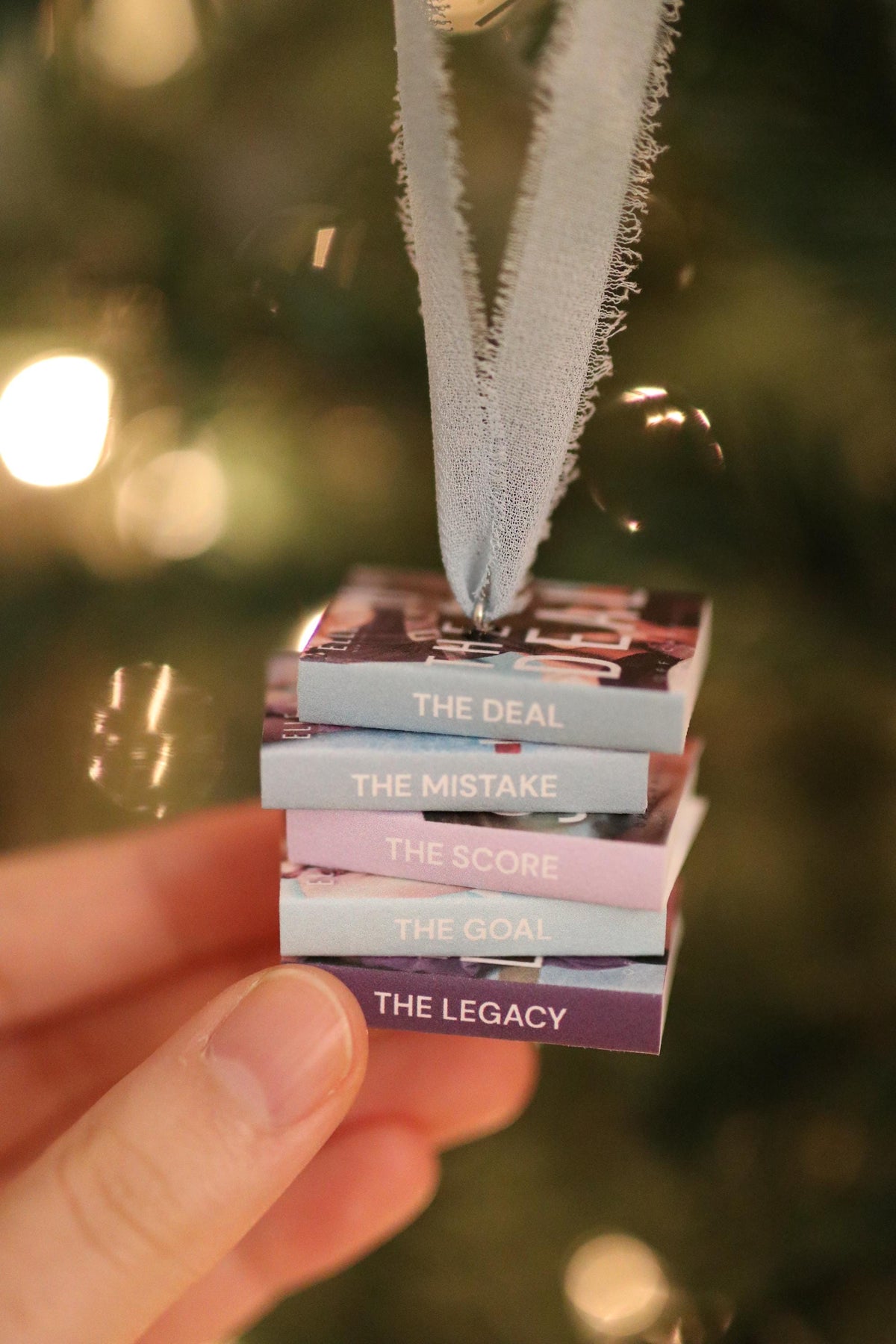 Off-Campus Mini Book Stack Ornament
