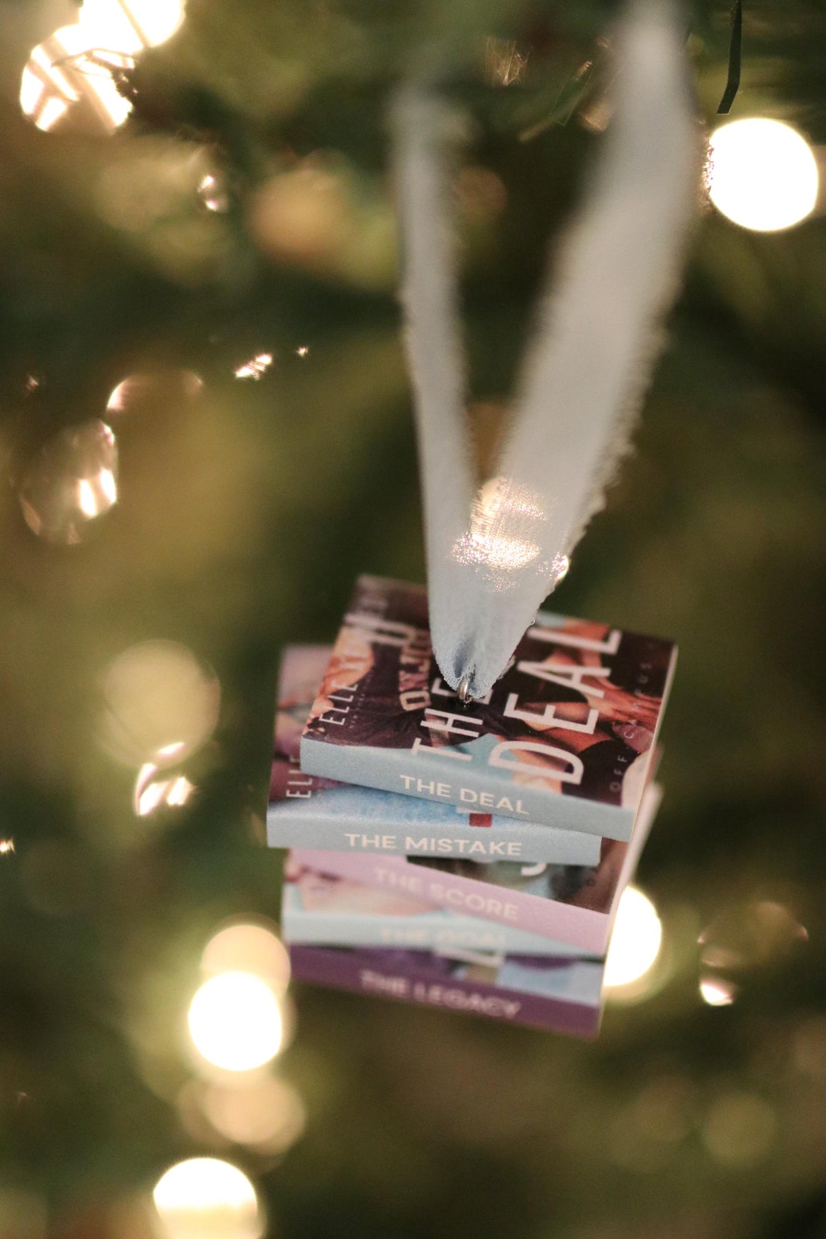 Off-Campus Mini Book Stack Ornament