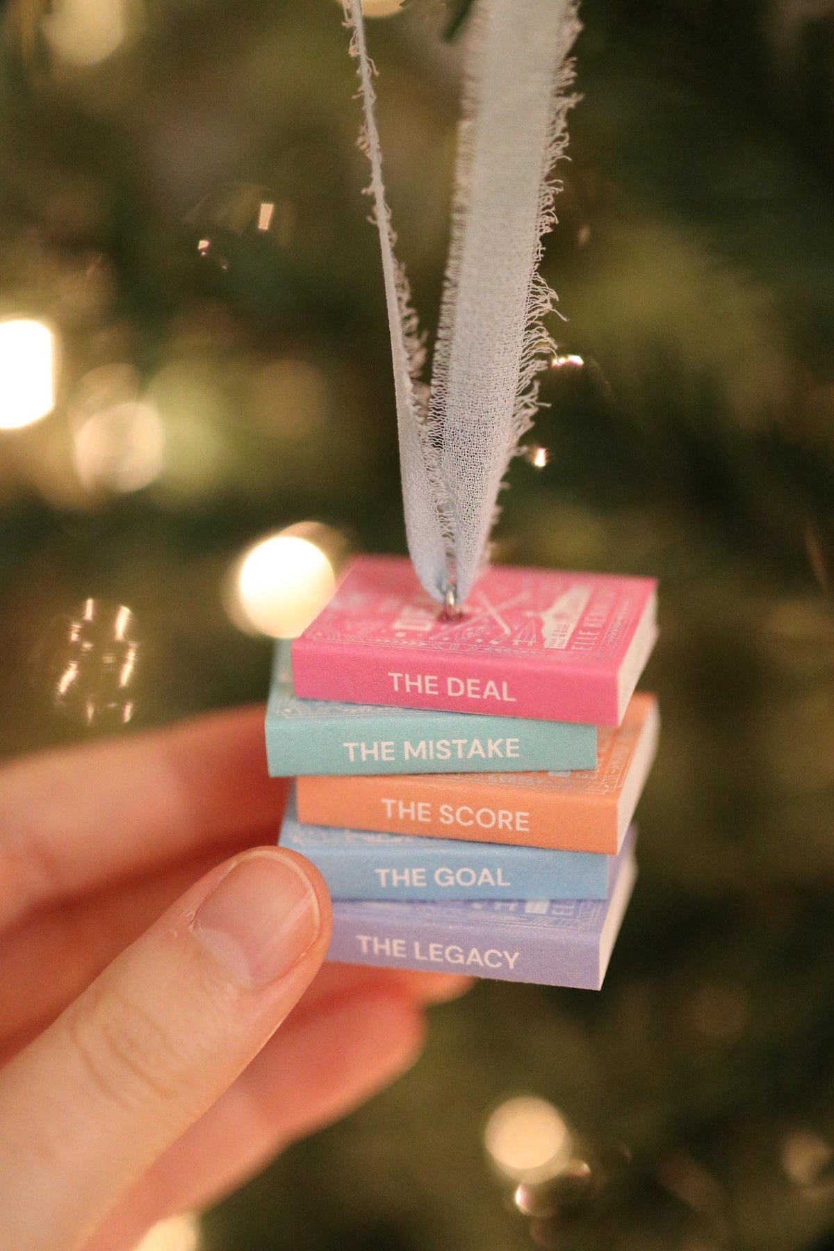 Special Edition Off-Campus Mini Book Stack Ornament
