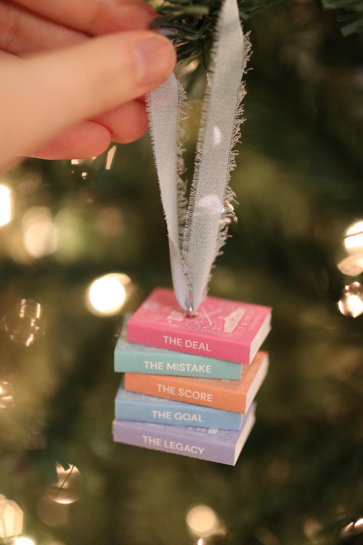 Special Edition Off-Campus Mini Book Stack Ornament