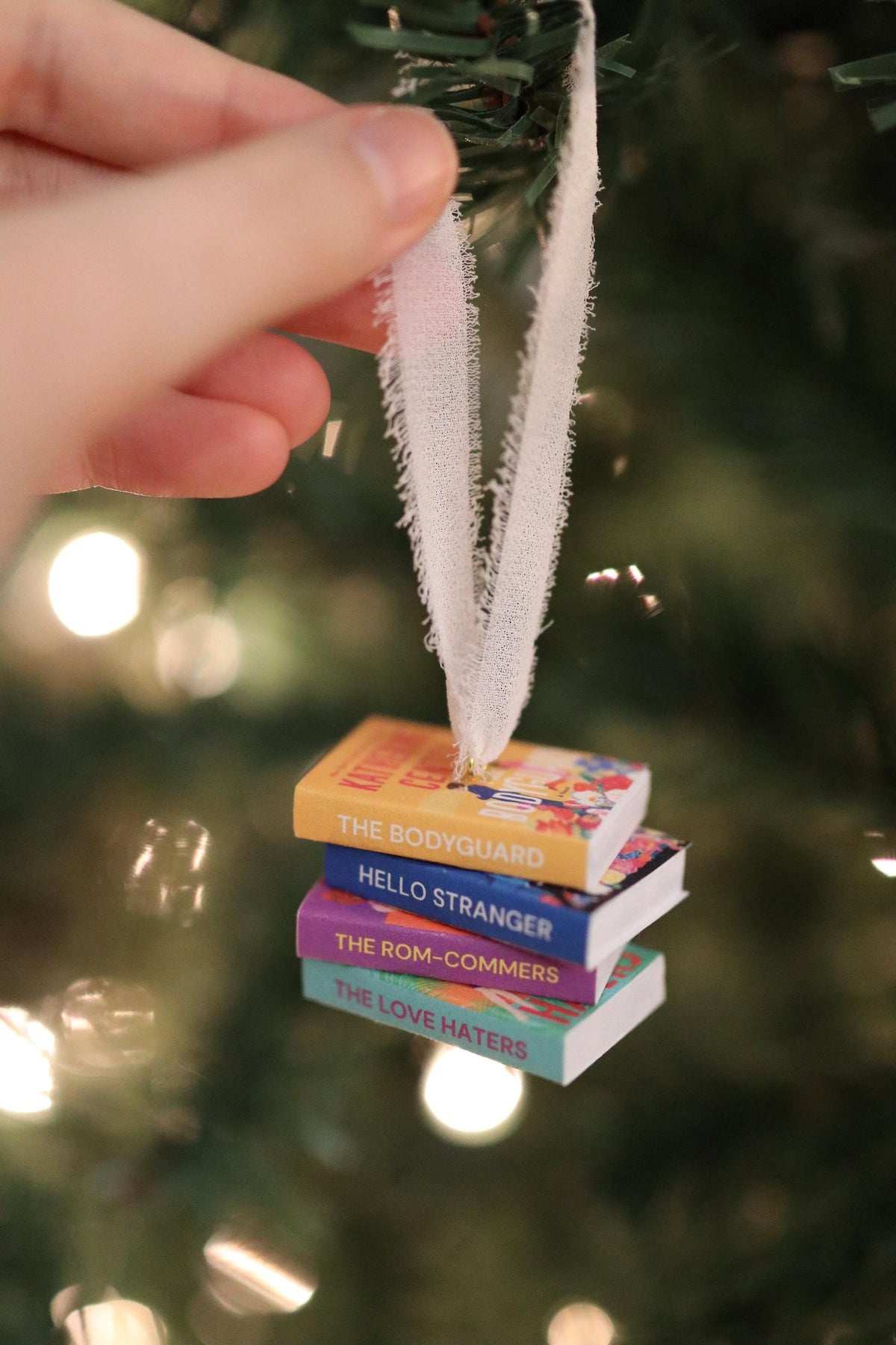 Katherine Center Mini Book Stack Ornament
