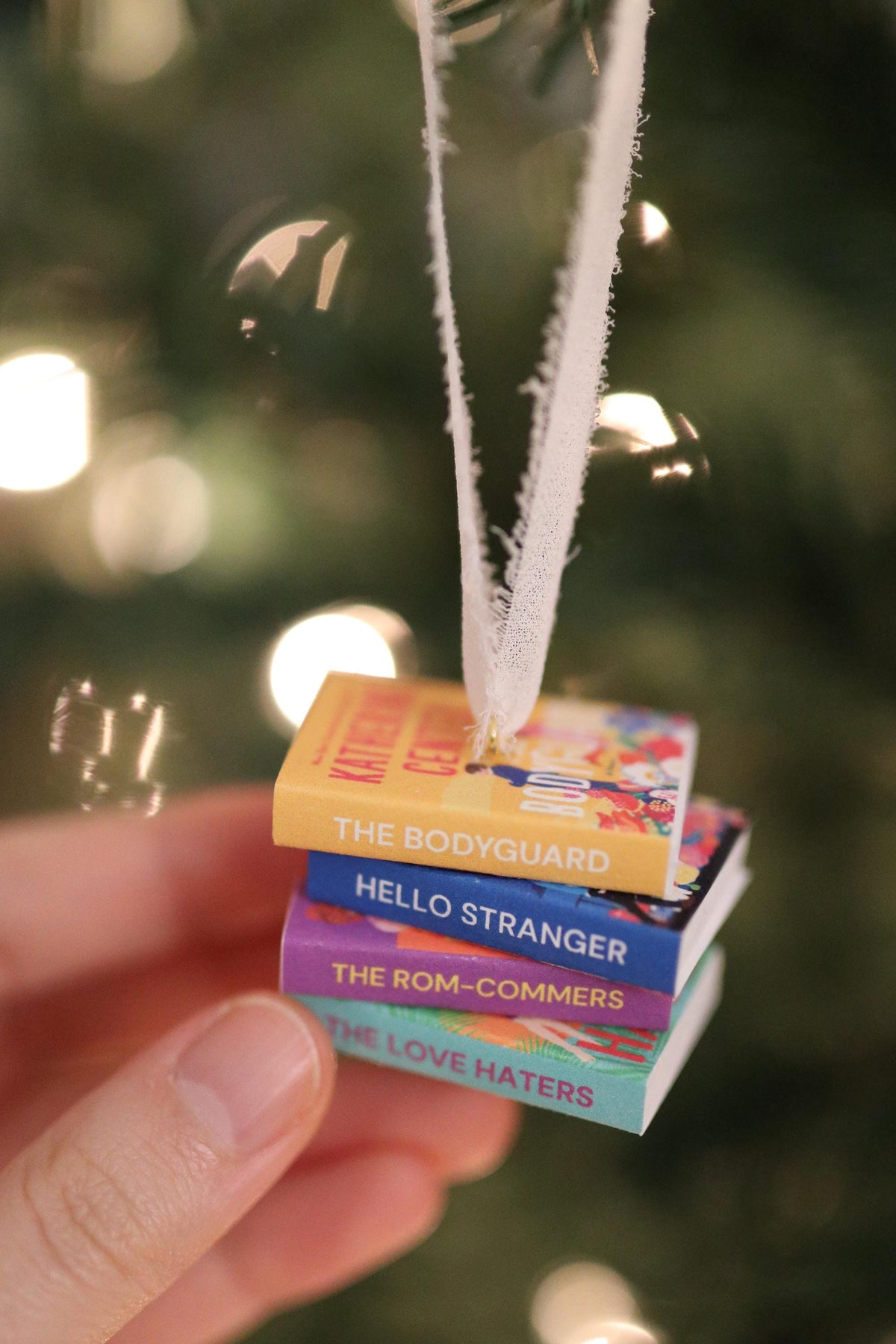 Katherine Center Mini Book Stack Ornament