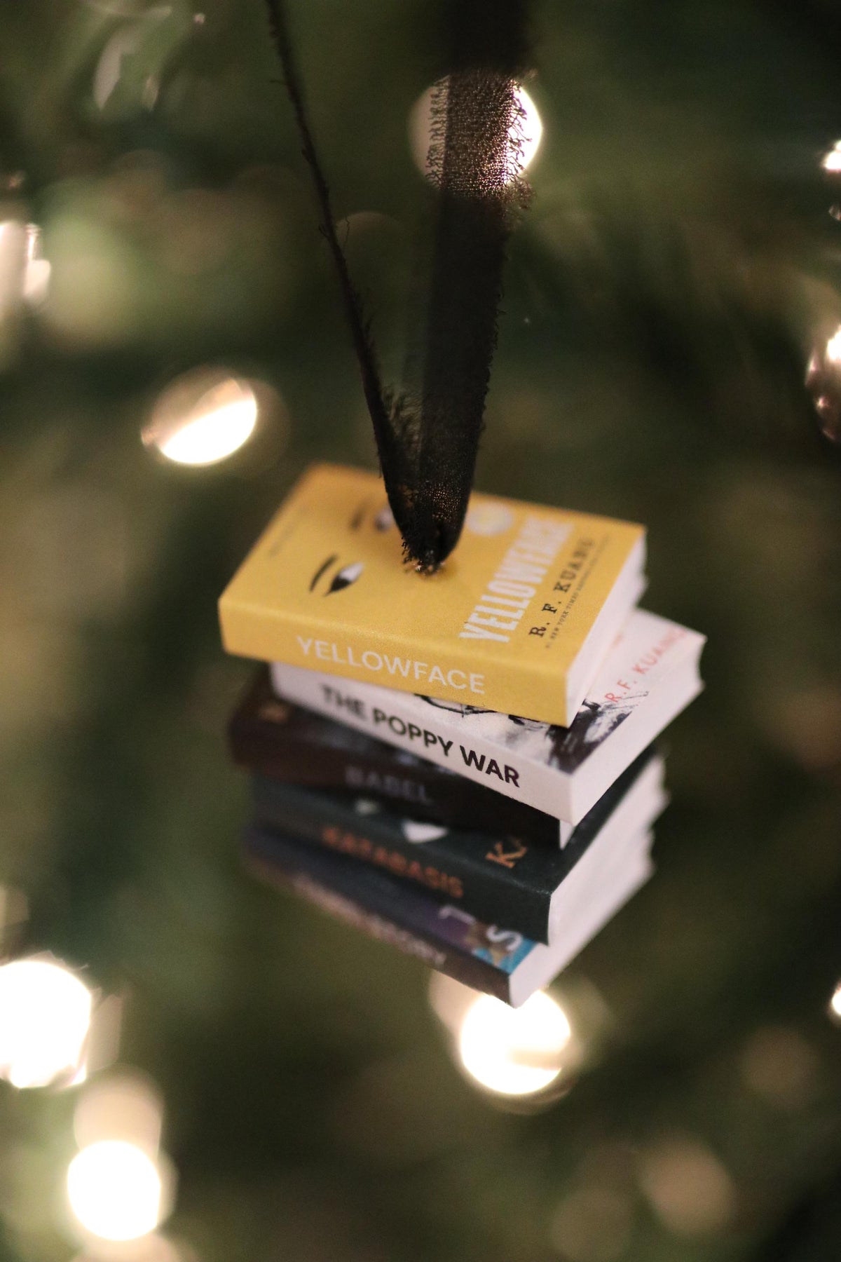 RF Kuang Mini Book Stack Ornament