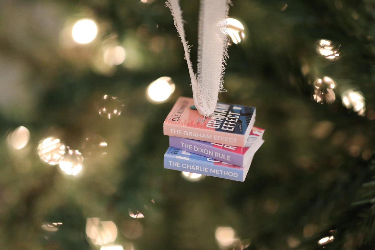 The Graham Effect Mini Book Stack Ornament