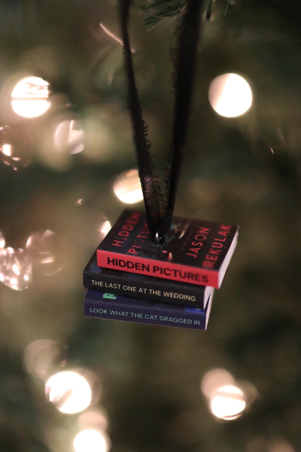 Jason Rekulak Mini Book Stack Ornament