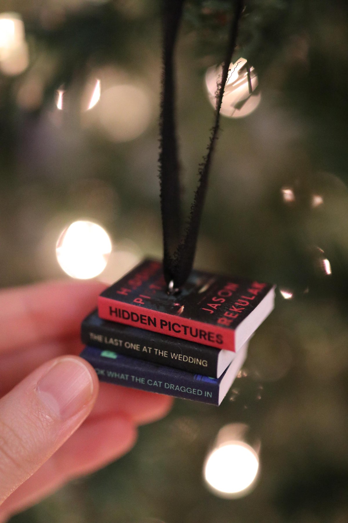 Jason Rekulak Mini Book Stack Ornament