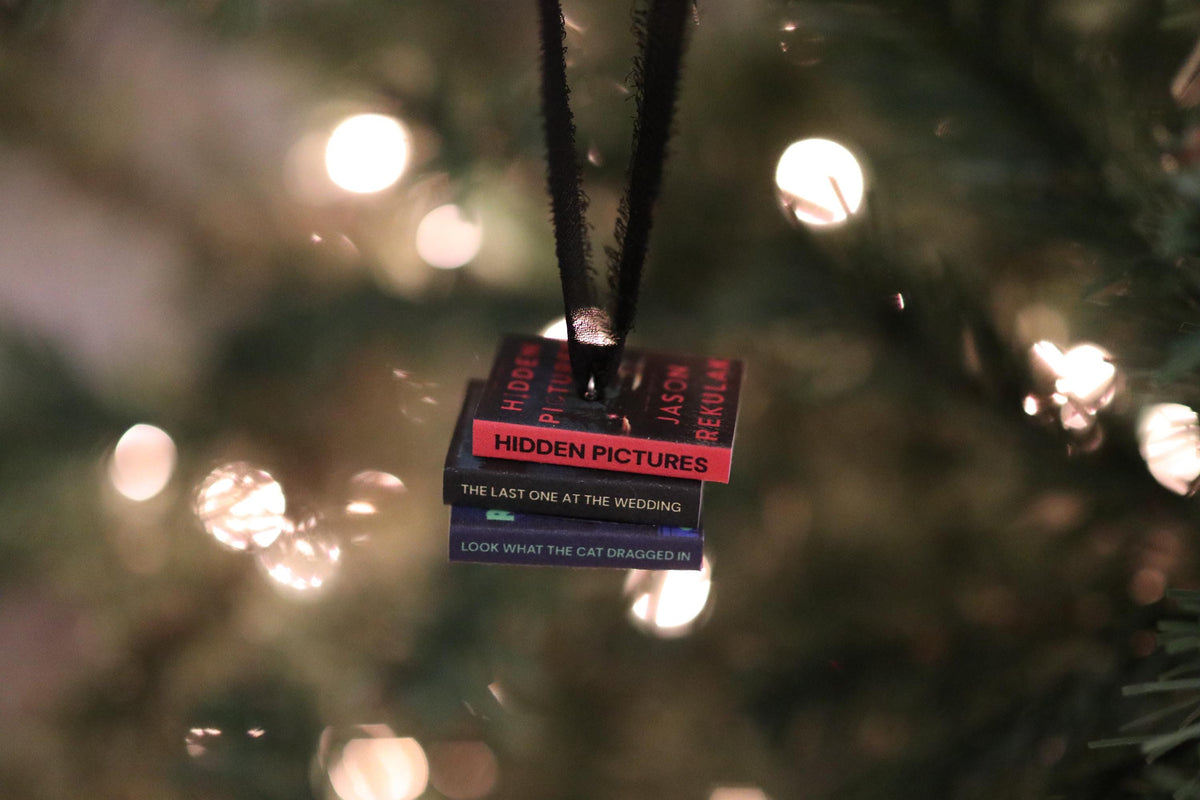 Jason Rekulak Mini Book Stack Ornament