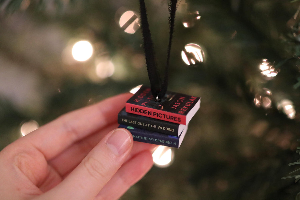 Jason Rekulak Mini Book Stack Ornament