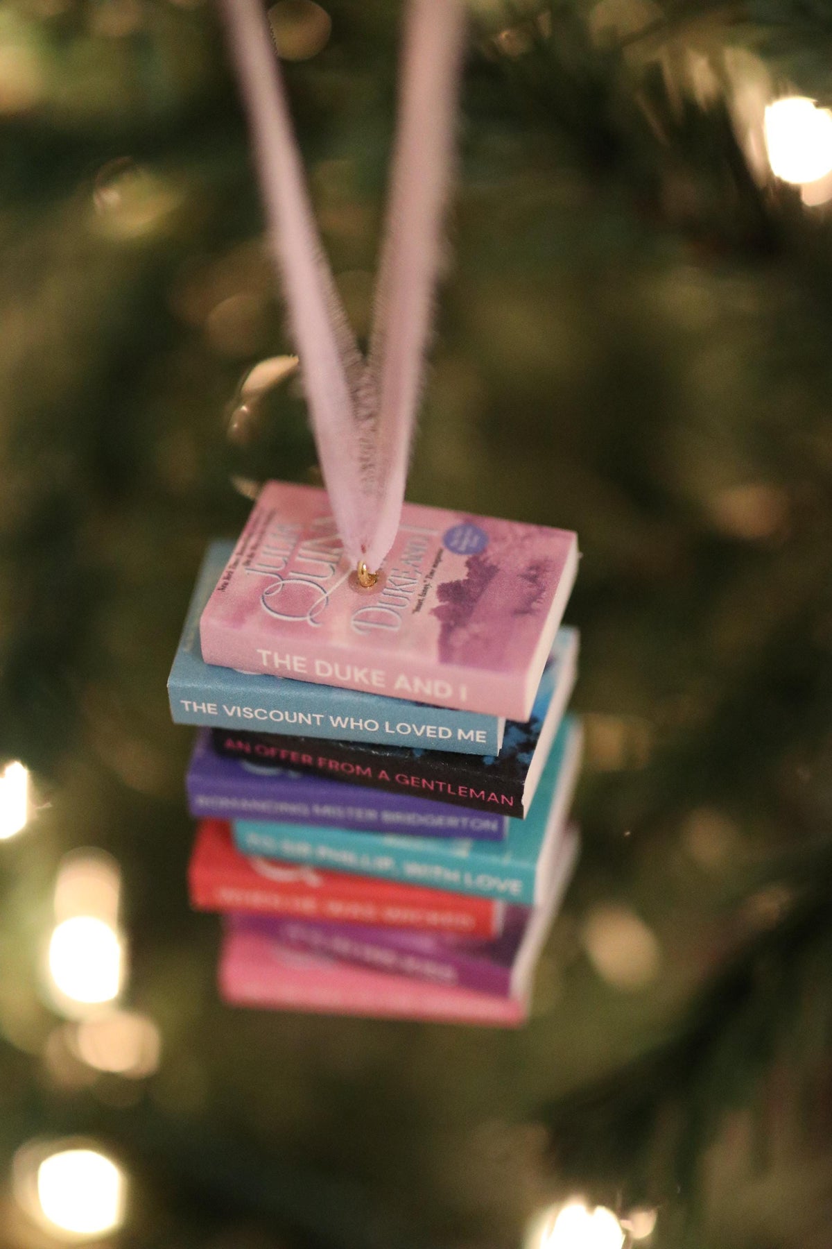 Bridgerton Mini Book Stack Ornament