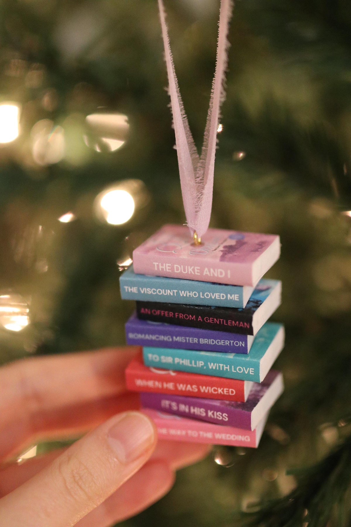 Bridgerton Mini Book Stack Ornament