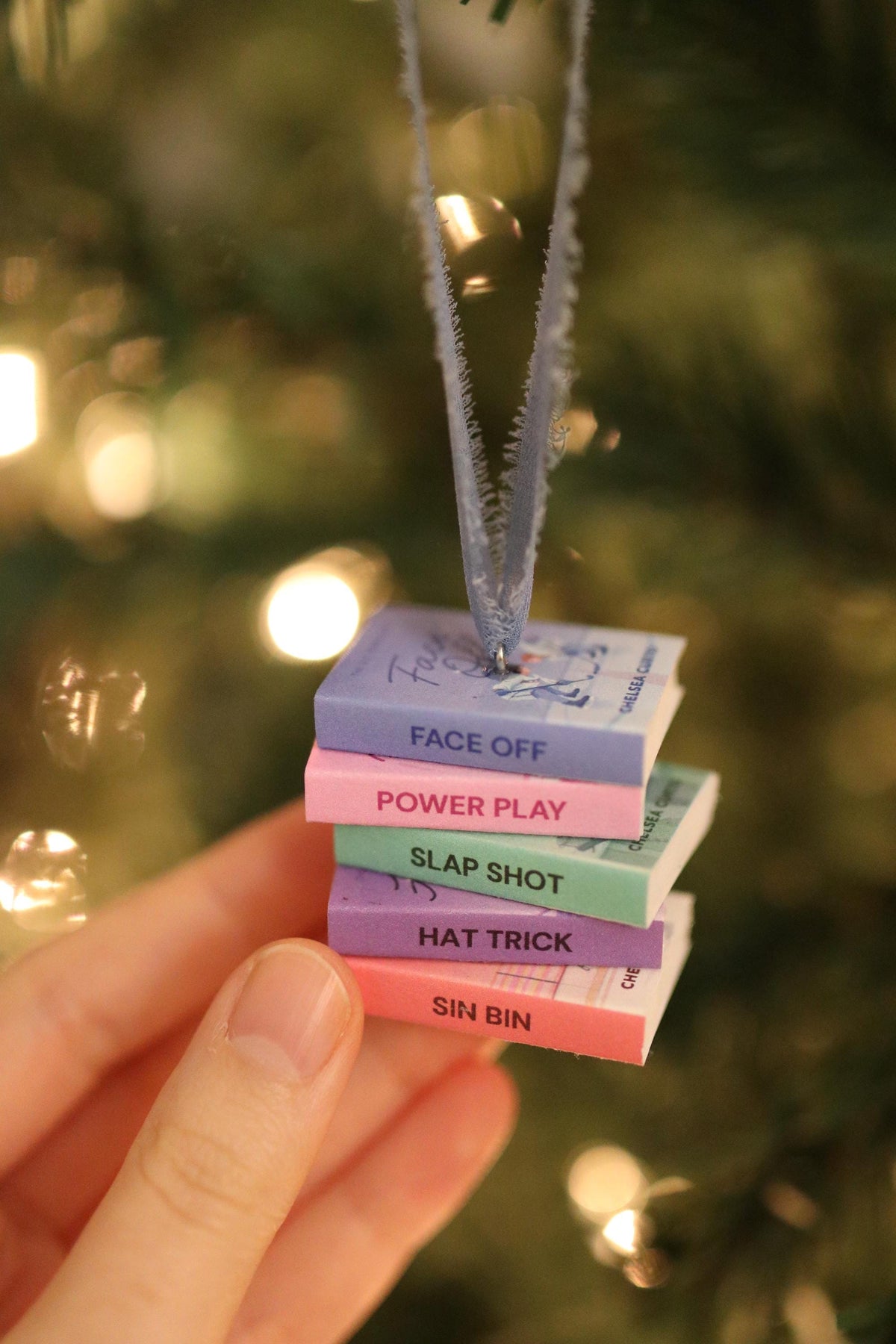 D.C. Stars Mini Book Stack Ornament