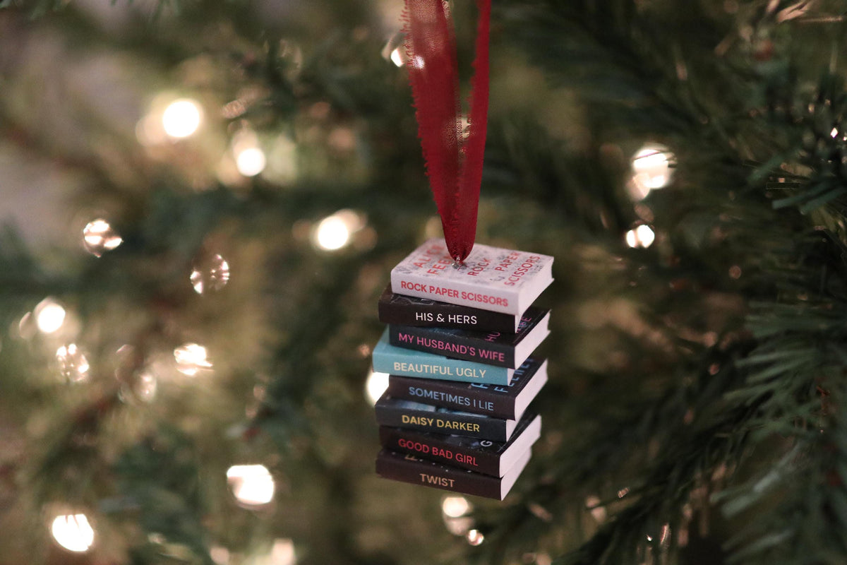 Alice Feeney Mini Book Stack Ornament