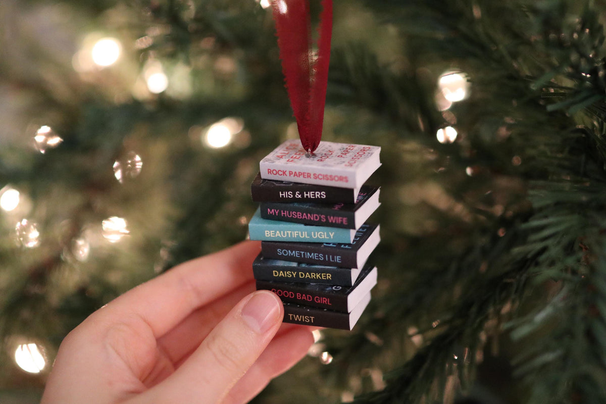 Alice Feeney Mini Book Stack Ornament