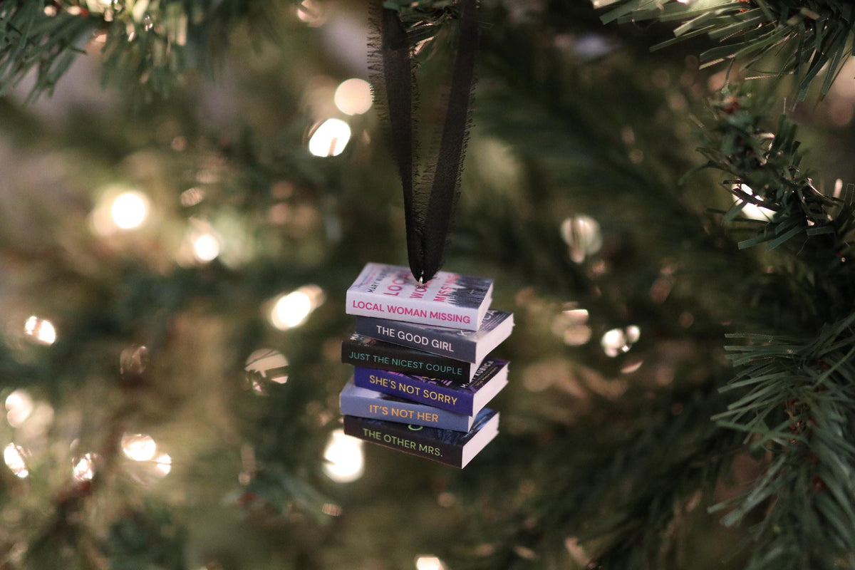 Mary Kubica Mini Book Stack Ornament