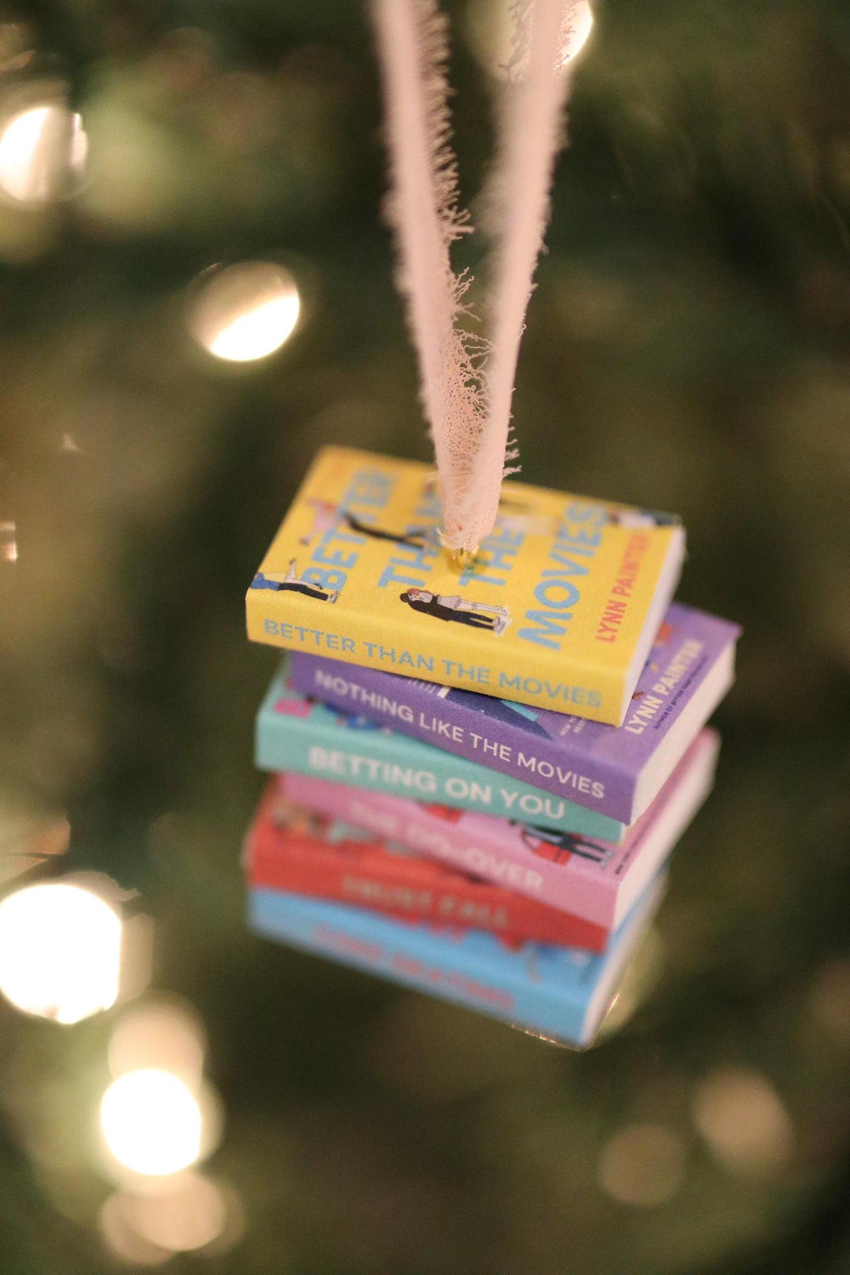 Lynn Painter Mini Book Stack Ornament
