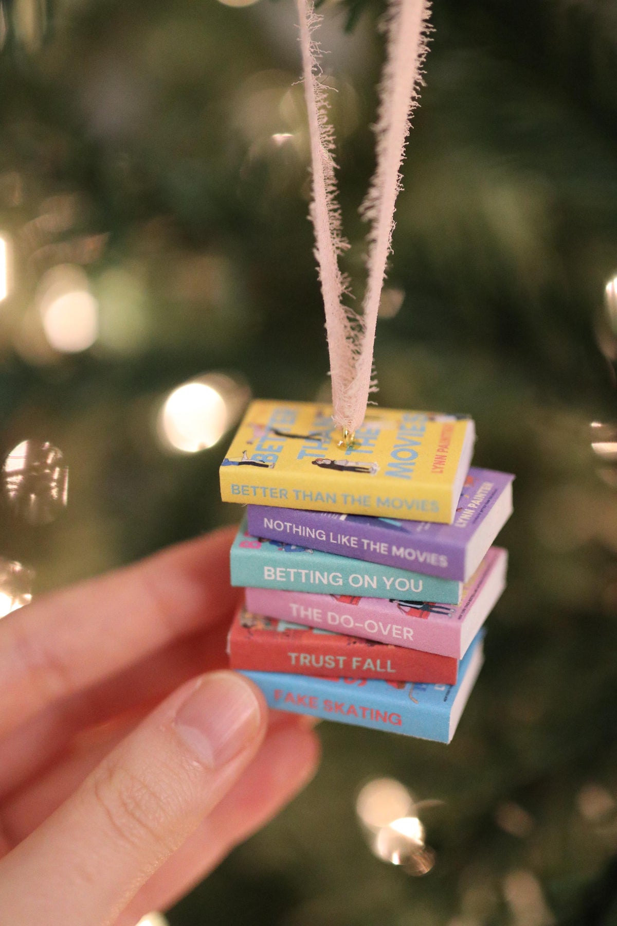Lynn Painter Mini Book Stack Ornament