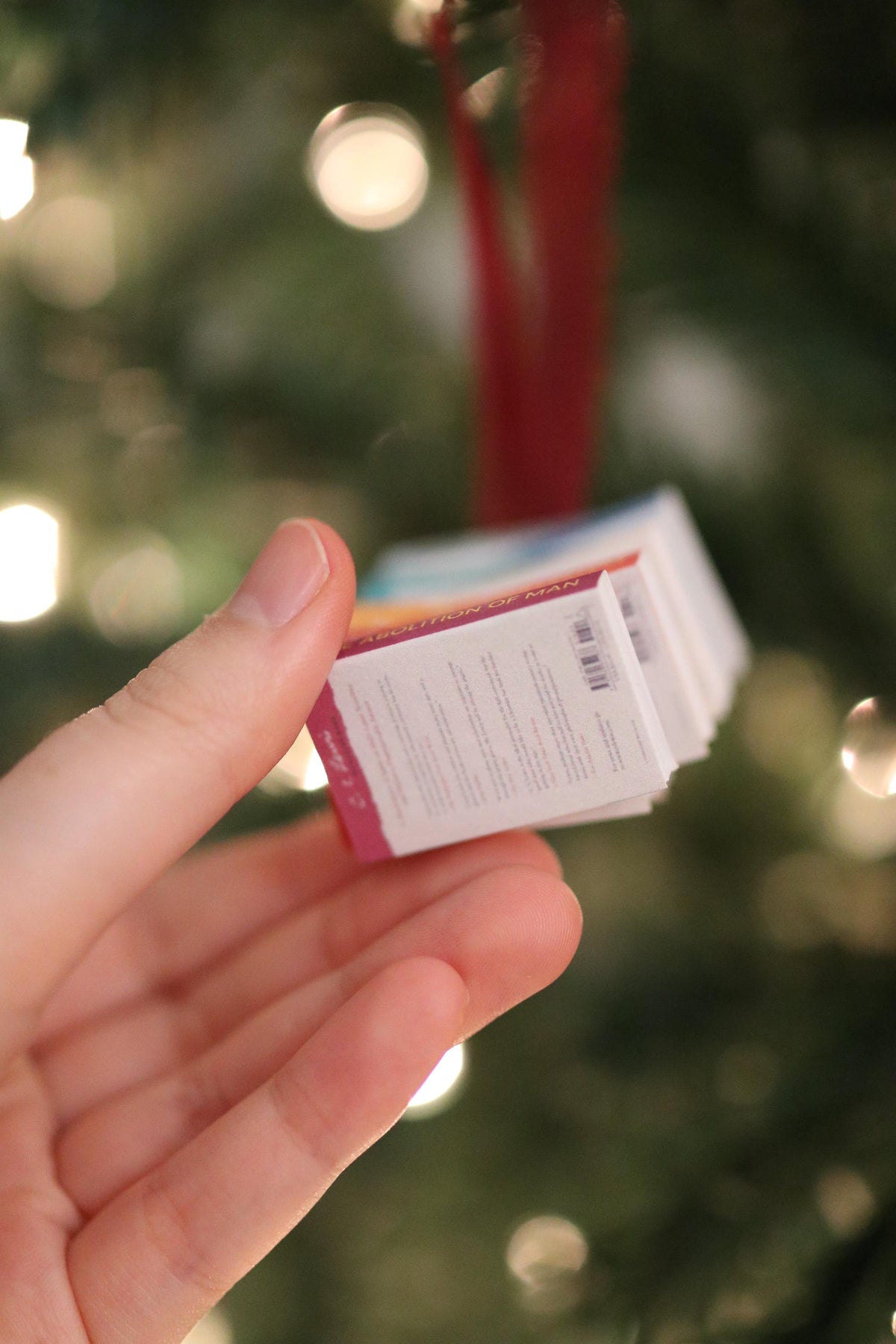 CS Lewis Mini Book Stack Ornament