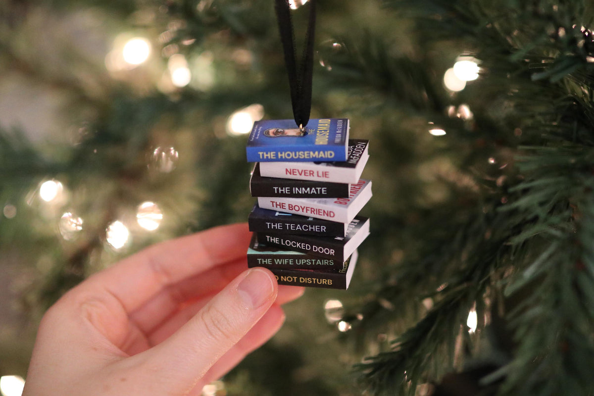 Freida McFadden Mini Book Stack Ornament
