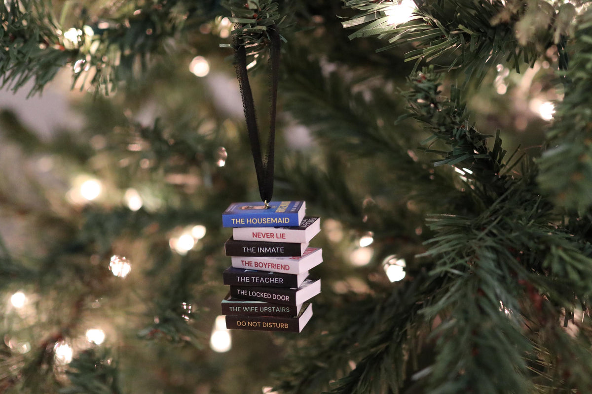 Freida McFadden Mini Book Stack Ornament