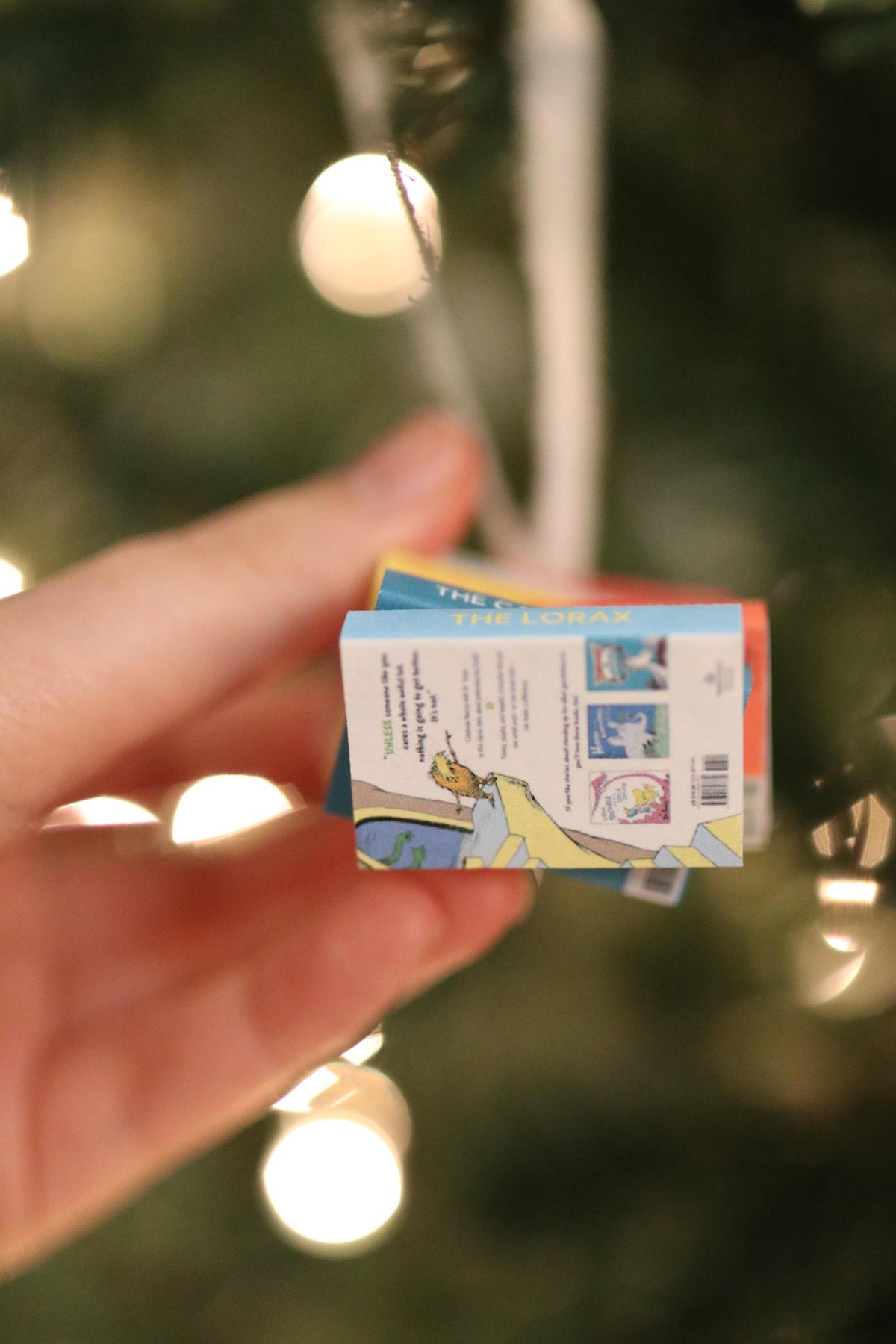 Dr Seuss Mini Book Stack Ornament