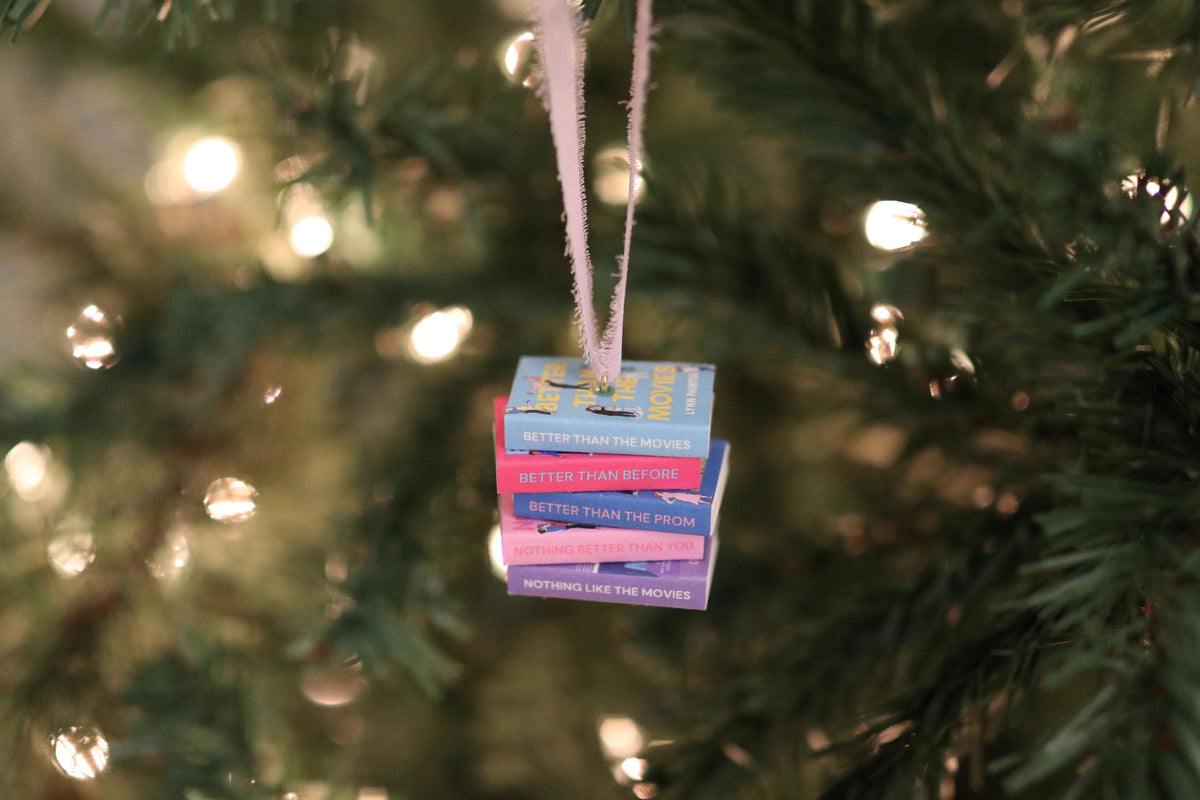 Better Than the Movies Mini Book Stack Ornament