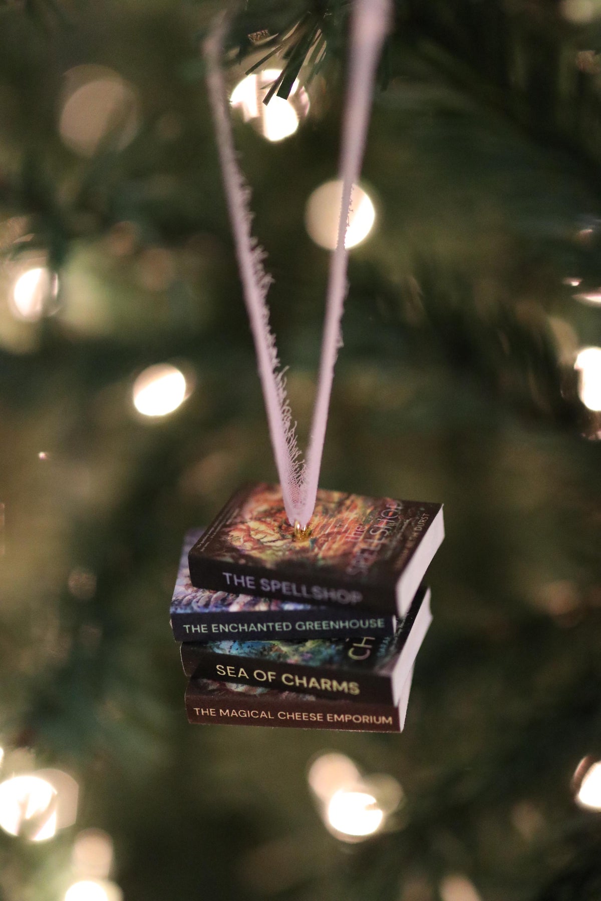 The Spellshop Mini Book Stack Ornament