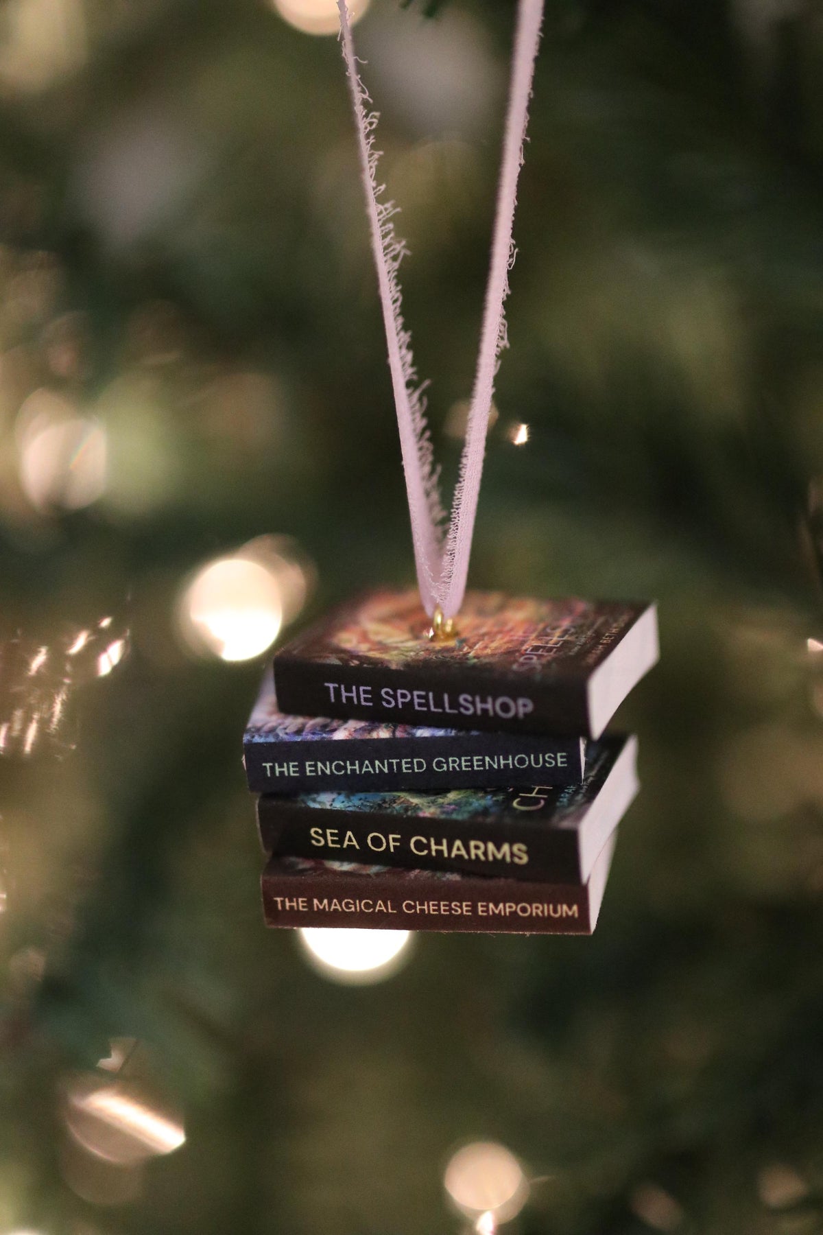The Spellshop Mini Book Stack Ornament