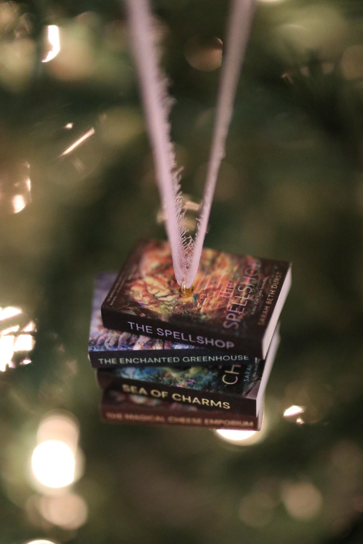 The Spellshop Mini Book Stack Ornament